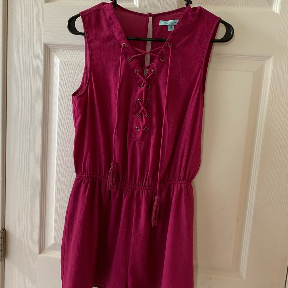 Lace Front Romper